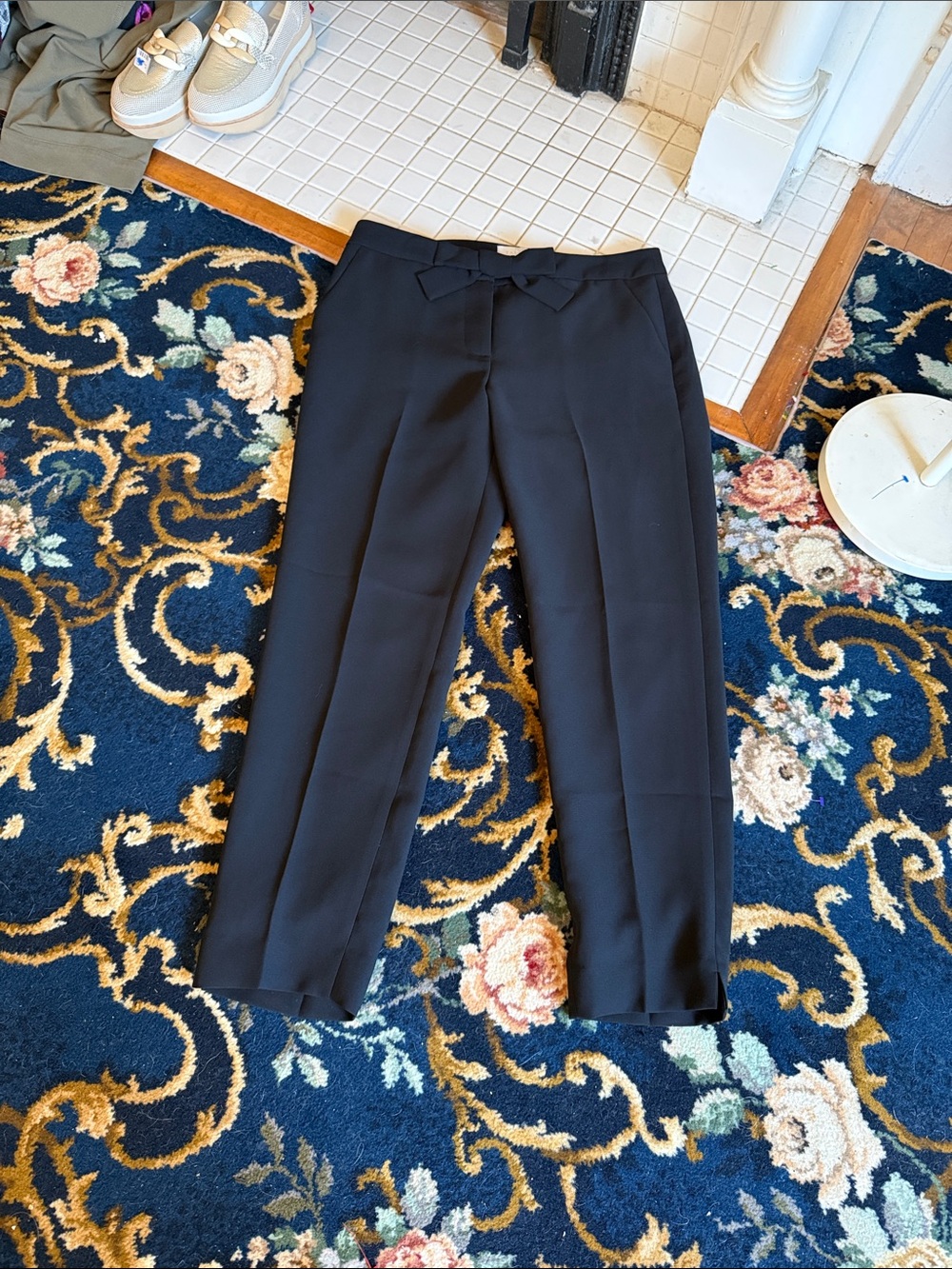 RSVP by Talbots black Bow front trousers. Worn once. 150 retail